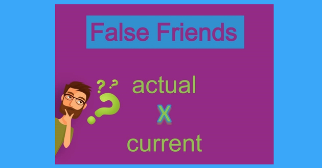 False English cognates (false friends)