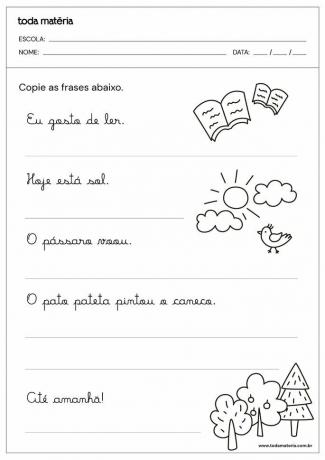 Cursieve letter: kalligrafie-activiteiten voor kinderen