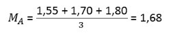 Primer povprečnega izračuna