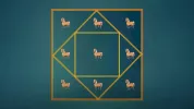 Défi logique: comment isoler les 9 chevaux au moyen de deux carrés ?