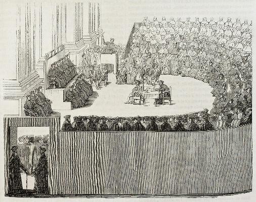 The authorities of the Catholic Church met at the Council of Trent between 1545 and 1563.