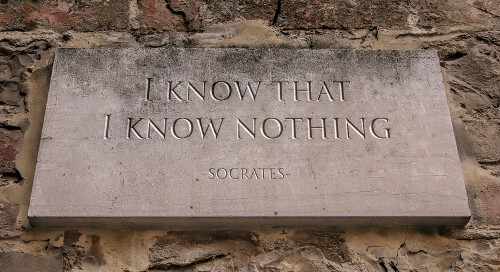 „Viem len, že nič neviem“ je Sokratova najznámejšia fráza