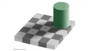 Optická iluze: jsou čtverce A a B stejné barvy?