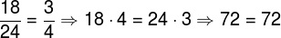 Since the equality is true, the fractions are equivalent.