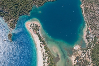 Eksempel på et luftfoto: Fethiye, Tyrkia