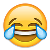 emoji græder af latter