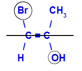 Příklad E-izomeru