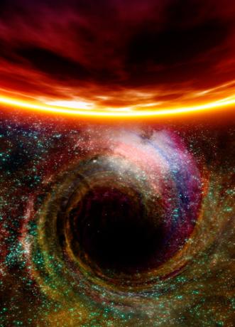 Black Hole. black hole in outer space