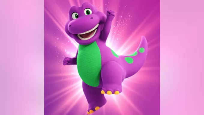 Barney dinosaur.