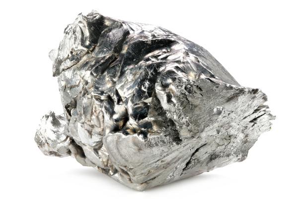 Hafnium metallisk prøve med en estimert renhet på 99,9 %.