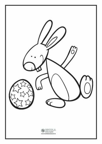 пасхальный кролик раскраски