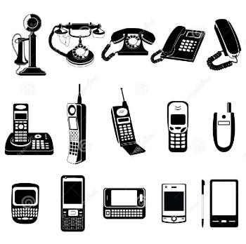 Ilustración de teléfonos