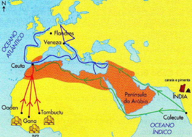 Conquest of Ceuta map