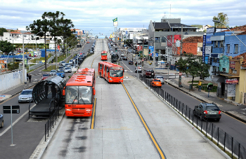 Bussgångar i Curitiba