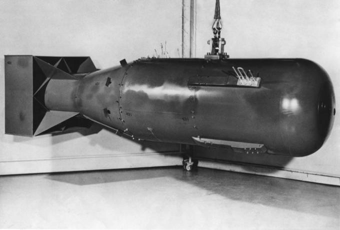 The Little Boy atomic bomb, detonated 600 m above Hiroshima, had the destructive power of 15,000 tons of TNT.