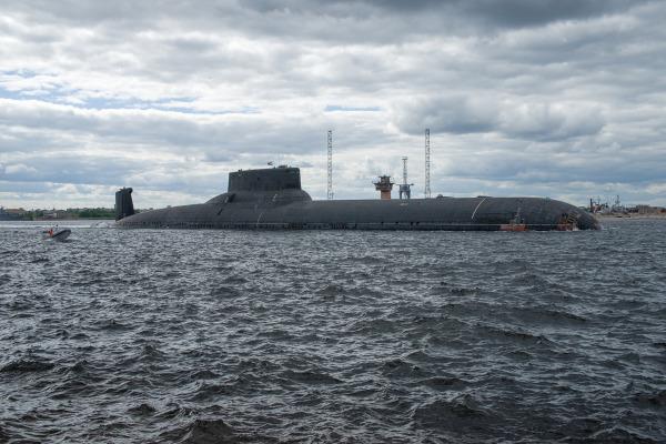 Подводница от клас Typhoon, клас на най-големите подводници в света.