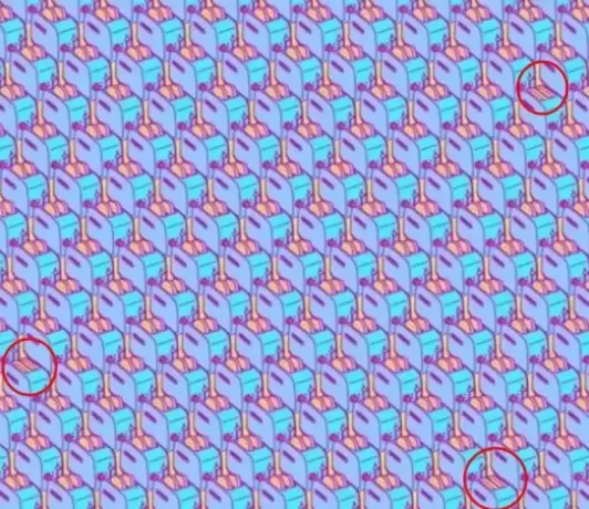 Find the breadless toasters in this optical illusion in just 29 seconds