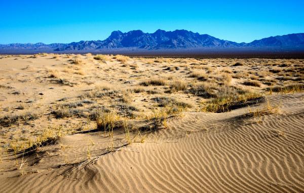 Η έρημος Mojave της Καλιφόρνιας, το μεγαλύτερο ορυχείο βόρακα ανοιχτού pit. 
