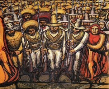 From Porfirism to the Revolution, David Alfaro Siqueiros (1954)