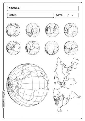10 Розмальовки Зображення карти світу