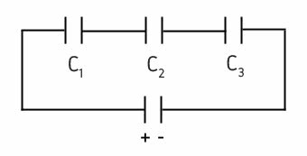 Sammenslutning av serielle, parallelle og blandede kondensatorer