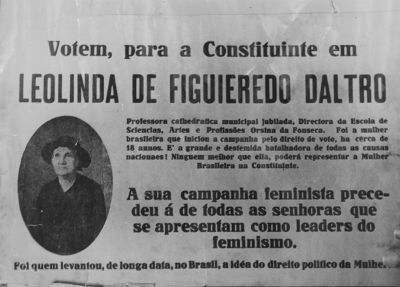 Hlasovanie ženy Leolinda de Figueiredo