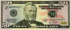 American bills and coins. American banknotes and coins