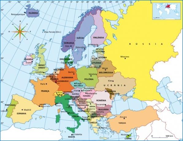 Europa kart