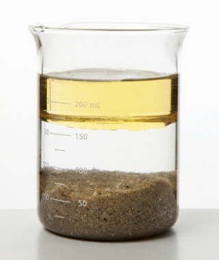 Flotation of the sand and oil mixture