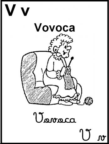 Ilustrēta alfabēts Turma da Mônica - vecmāmiņa