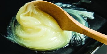 Lanolin is a yellowish grease