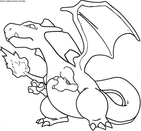 Pokemon Coloring Pages - Charizard