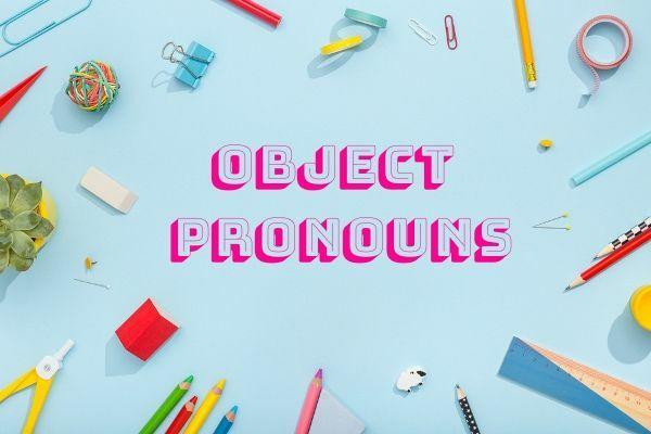 In de Engelse taal kunnen persoonlijke voornaamwoorden zowel objecten als onderwerpen zijn.