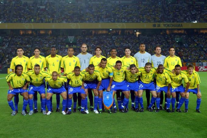 Brasilian joukkue, viisinkertainen maailmanmestari vuonna 2002