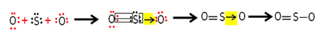 結合した二酸化硫黄の例
