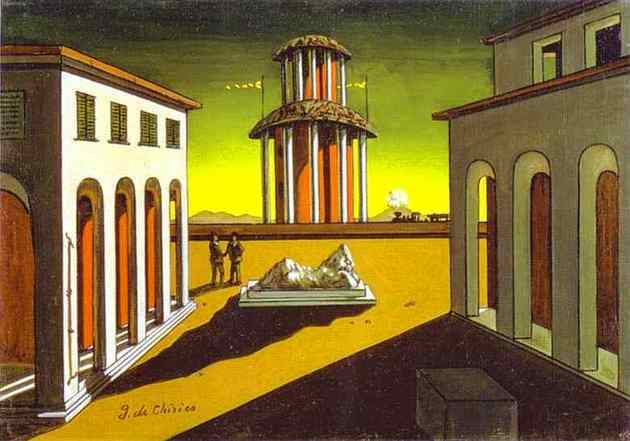 of chirico metaphysical painting