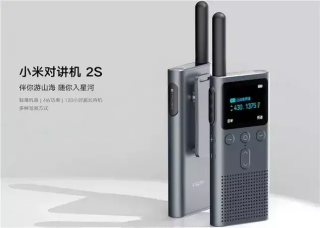 Xiaomi's new walkie-talkie lasts 120 hours and has a range of 5 km