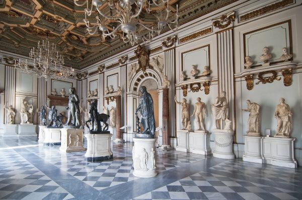 Sala del Museo Capitolino, uno dei più importanti di Roma.