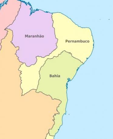 Zgodovina Pernambuca: ozemlje, konflikti, okupacija in kolonizacija