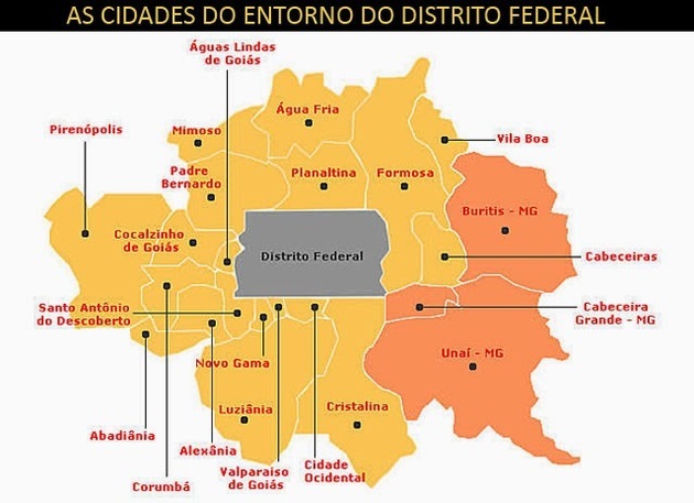 Federal District: generelle data, flagg og kart