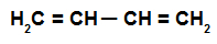 Formula di struttura di un alcadiene alternato