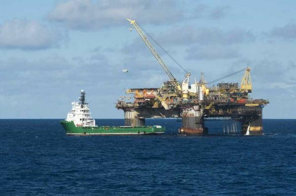 Oil exploration platform in the Campos Basin.
