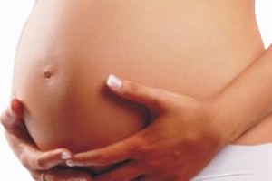 Zwangere vrouw: een voorbeeld van levendigheid. 