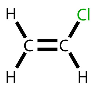 التركيب الكيميائي لكلوريد الفينيل
