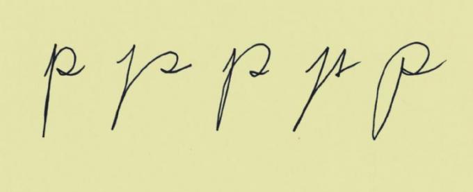 Рукопис: Начин на који пишете слово 'П' може открити нешто изненађујуће