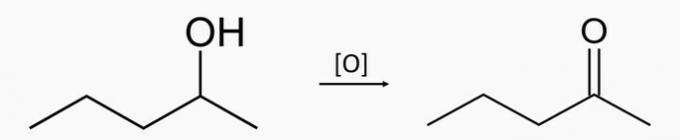 oxidácia pentán-2-olu