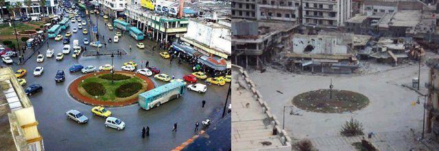 Siria înainte și după