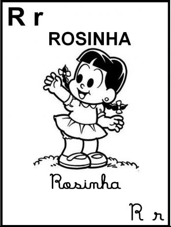 Ilustrēts alfabēts Turma da Mônica - Rosinha