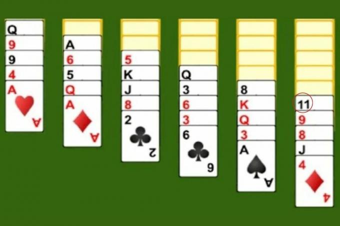 Beyin bilmecesi: Solitaire kart oyunundaki hatayı belirleyin
