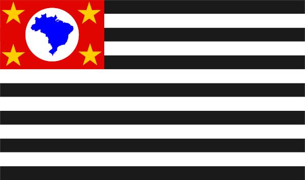 दक्षिणपूर्वी राज्य साओ पाउलो का ध्वज।